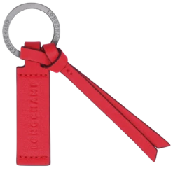 Longchamp 3D Key Rings Red - Leather
