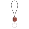 Longchamp Fall/Winter 2023 Collection Key Rings Mahogany/White - Leather