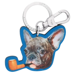 Longchamp X ToiletPaper Key Rings Blue - Leather