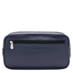 Longchamp Le Foulonné Toiletry Case Navy - Leather