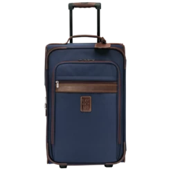 Longchamp Boxford M Suitcase Blue - Canvas