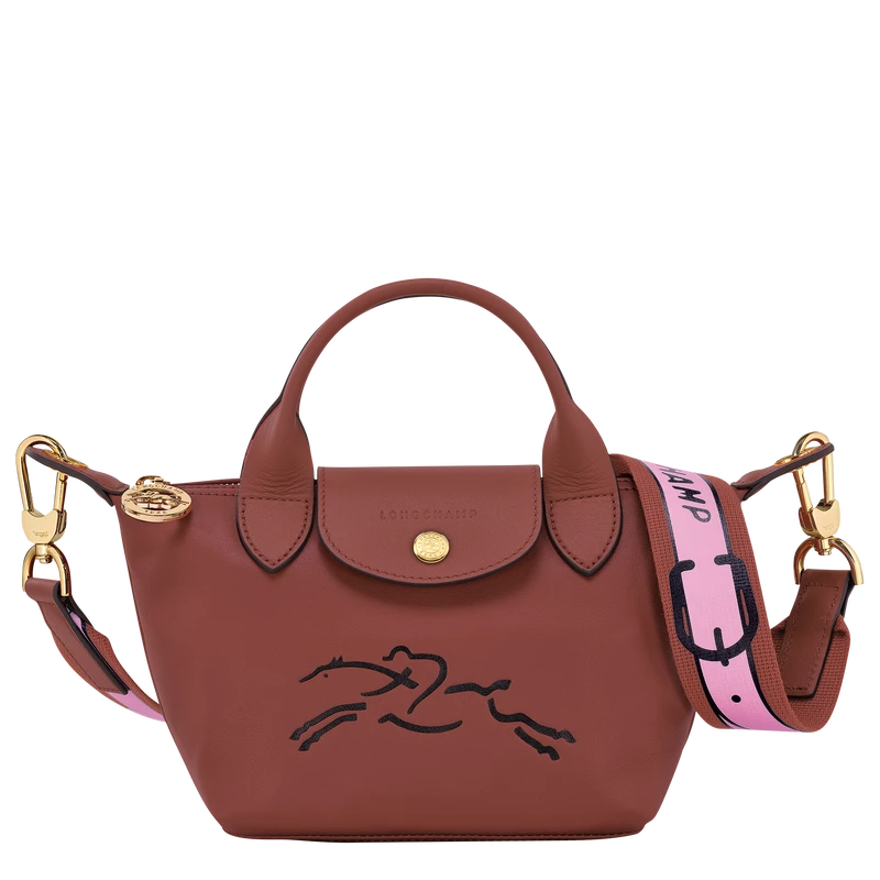 Longchamp Le Pliage Xtra XS Handbag Mahogany - Leather