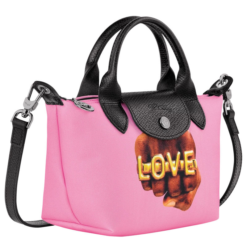 Longchamp X ToiletPaper XS Handbag Pink - Canvas - Image 3