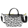 Longchamp Le Pliage LGP S Handbag Black/White - Canvas