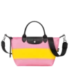 Longchamp Le Pliage Collection S Handbag Pink/Yellow - Canvas