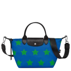 Longchamp Le Pliage Collection S Handbag Cobalt/Lawn - Canvas