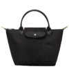 Longchamp Le Pliage Green S Handbag Black - Recycled Canvas