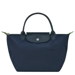 Longchamp Le Pliage Green S Handbag Navy - Recycled Canvas
