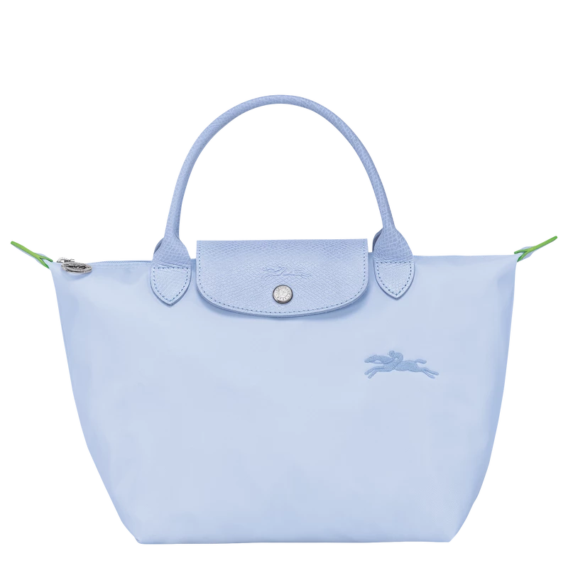 Longchamp Le Pliage Green S Handbag Sky Blue - Recycled Canvas