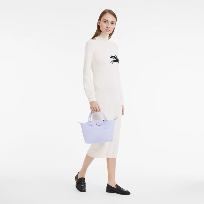 Longchamp Le Pliage Green S Handbag Sky Blue - Recycled Canvas - Image 2