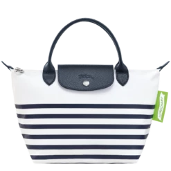 Longchamp Le Pliage Collection S Handbag Navy/White - Canvas