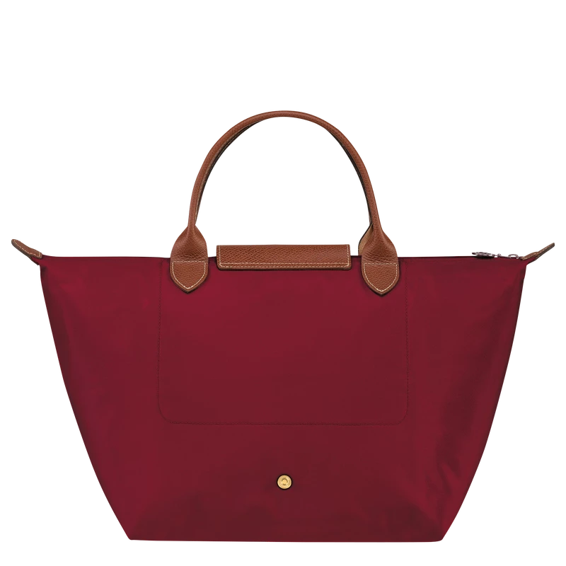 Longchamp Le Pliage Original M Handbag Red - Recycled Canvas - Image 4