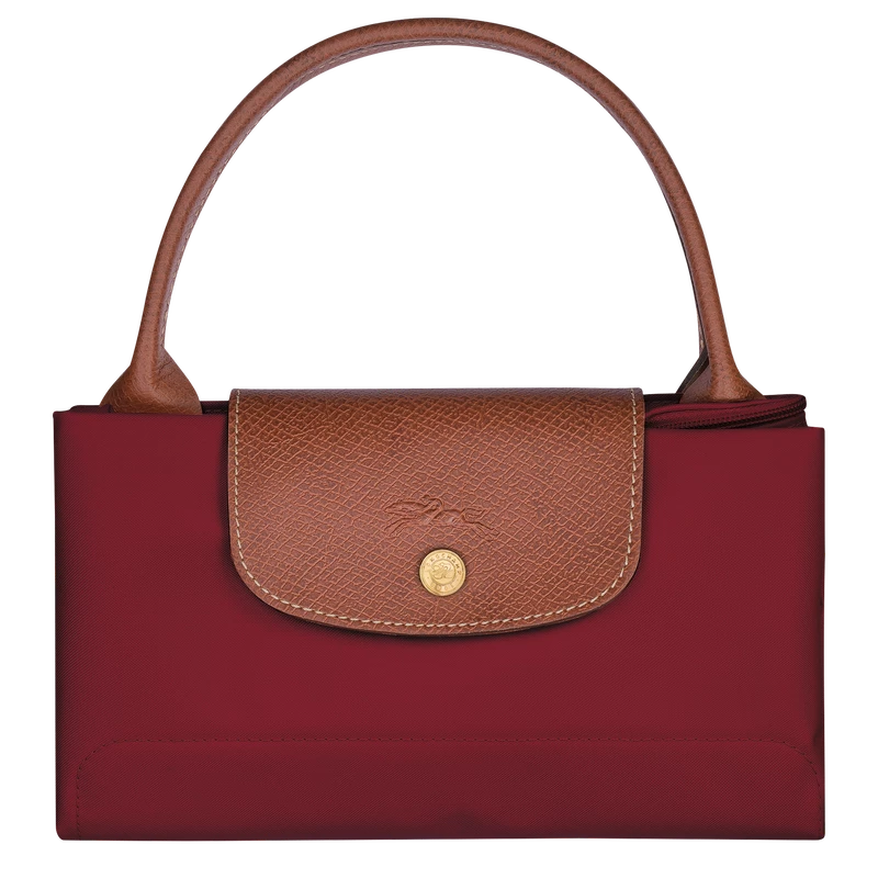 Longchamp Le Pliage Original M Handbag Red - Recycled Canvas - Image 5