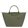 Longchamp Le Pliage Green M Handbag Forest - Recycled Canvas