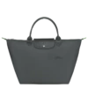Longchamp Le Pliage Green M Handbag Graphite - Recycled Canvas