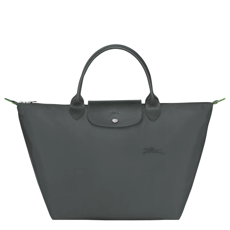 Longchamp Le Pliage Green M Handbag Graphite - Recycled Canvas