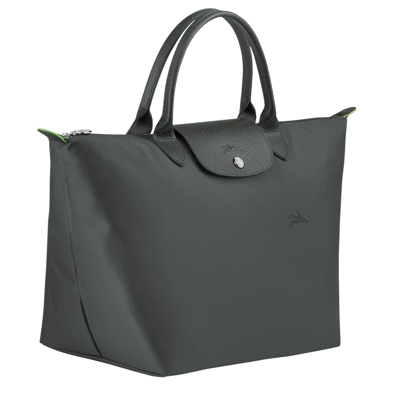 Longchamp Le Pliage Green M Handbag Graphite - Recycled Canvas - Image 3