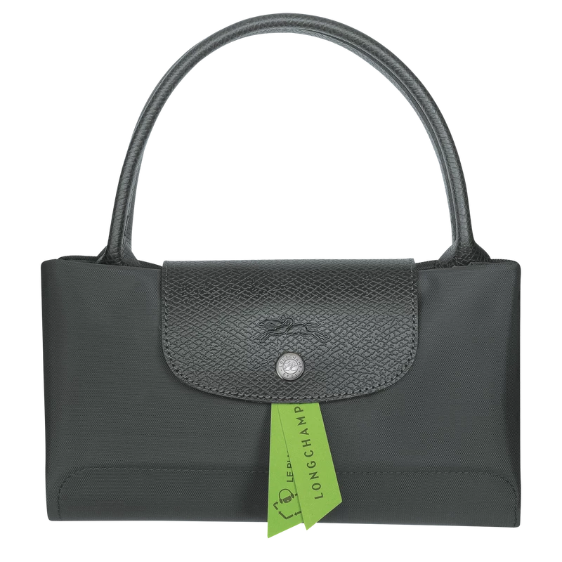 Longchamp Le Pliage Green M Handbag Graphite - Recycled Canvas - Image 5
