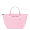Longchamp Le Pliage Green M Handbag Pink - Recycled Canvas