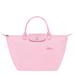 Longchamp Le Pliage Green M Handbag Pink - Recycled Canvas