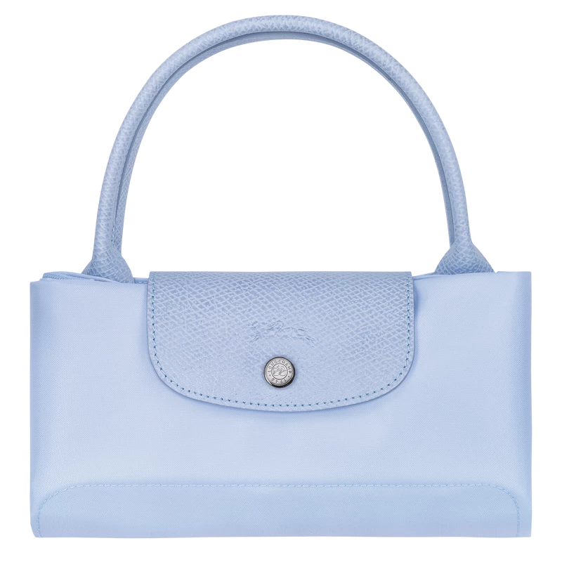 Longchamp Le Pliage Green M Handbag Sky Blue - Recycled Canvas - Image 6