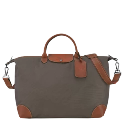 Longchamp Boxford S Travel Bag Brown - Canvas
