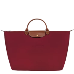 Longchamp Le Pliage Original S Travel Bag Red - Recycled Canvas