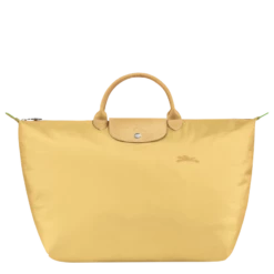 Longchamp Le Pliage Green S Travel Bag Wheat - Recycled Canvas