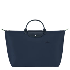 Longchamp Le Pliage Green S Travel Bag Navy - Recycled Canvas