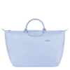 Longchamp Le Pliage Green S Travel Bag Sky Blue - Recycled Canvas