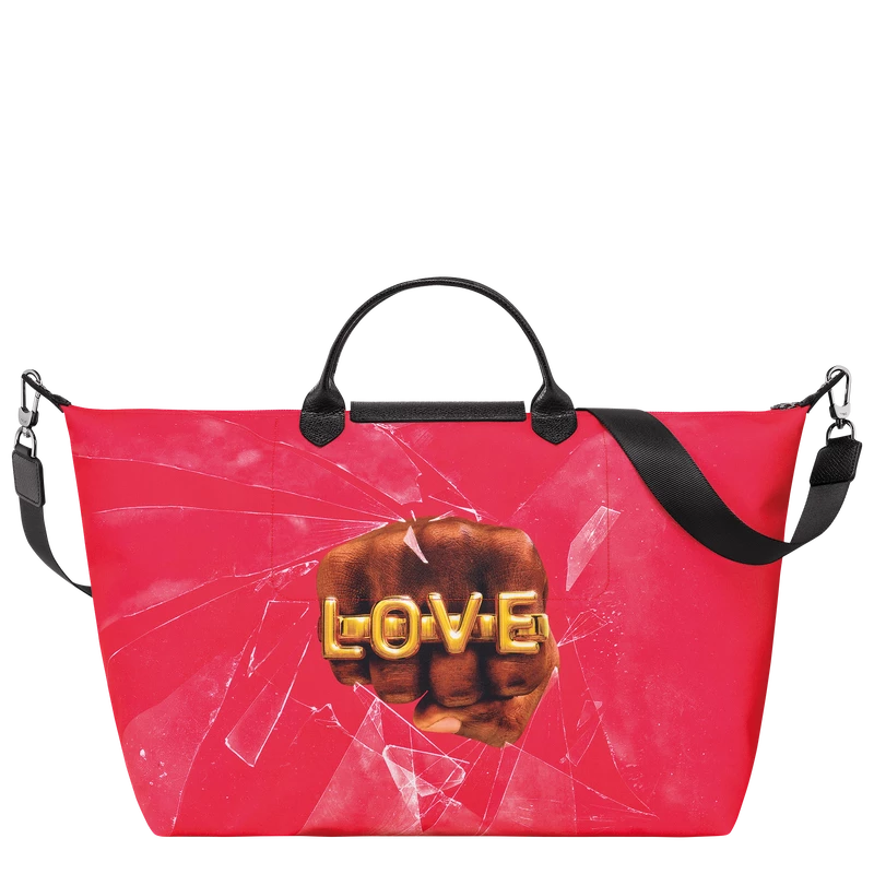 Longchamp X ToiletPaper S Travel Bag Red - Canvas - Image 4