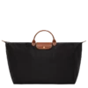 Longchamp Le Pliage Original M Travel Bag Black - Recycled Canvas