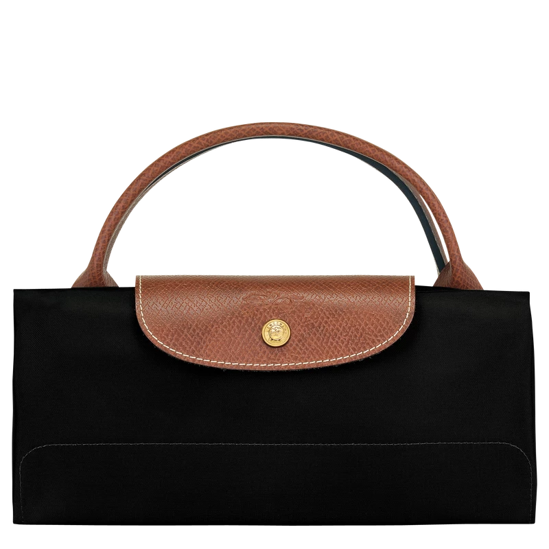 Longchamp Le Pliage Original M Travel Bag Black - Recycled Canvas - Image 5