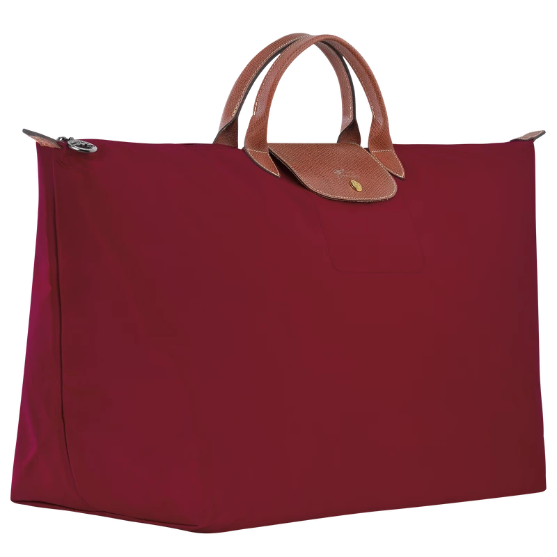 Longchamp Le Pliage Original M Travel Bag Red - Recycled Canvas - Image 3