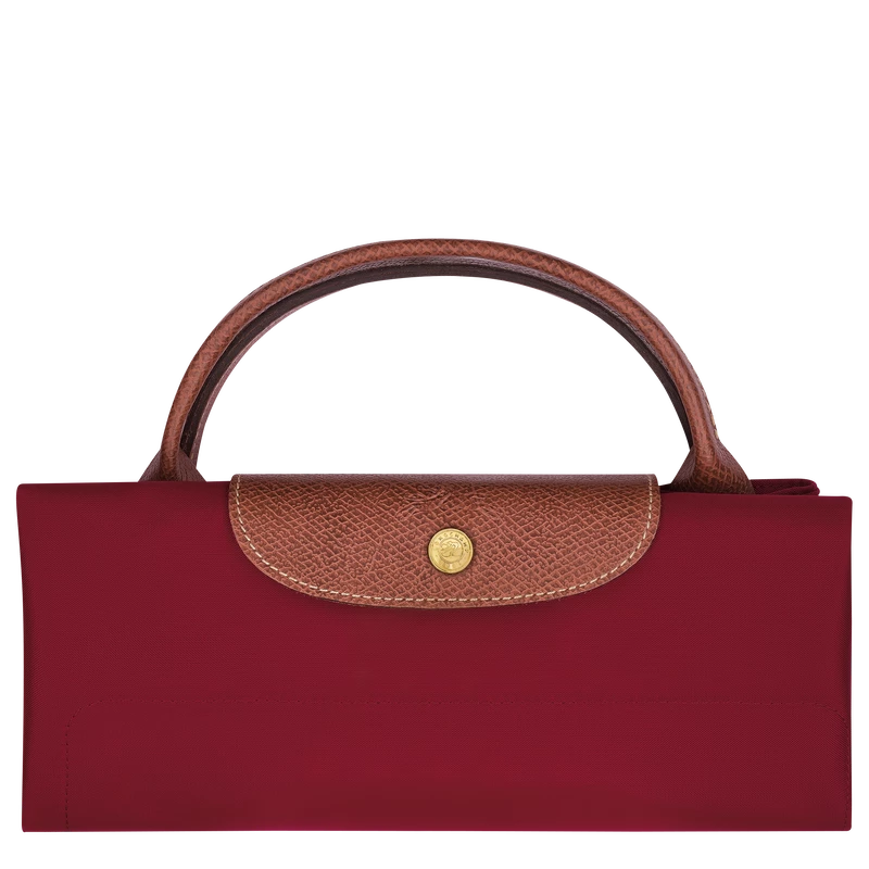 Longchamp Le Pliage Original M Travel Bag Red - Recycled Canvas - Image 5