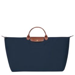 Longchamp Le Pliage Original M Travel Bag Navy - Recycled Canvas