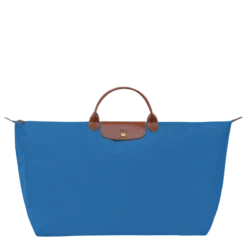 Longchamp Le Pliage Original M Travel Bag Cobalt - Recycled Canvas