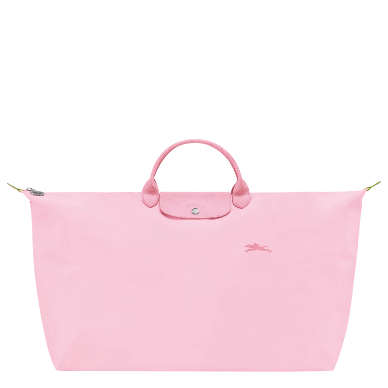 Longchamp Le Pliage Green M Travel Bag Pink - Recycled Canvas