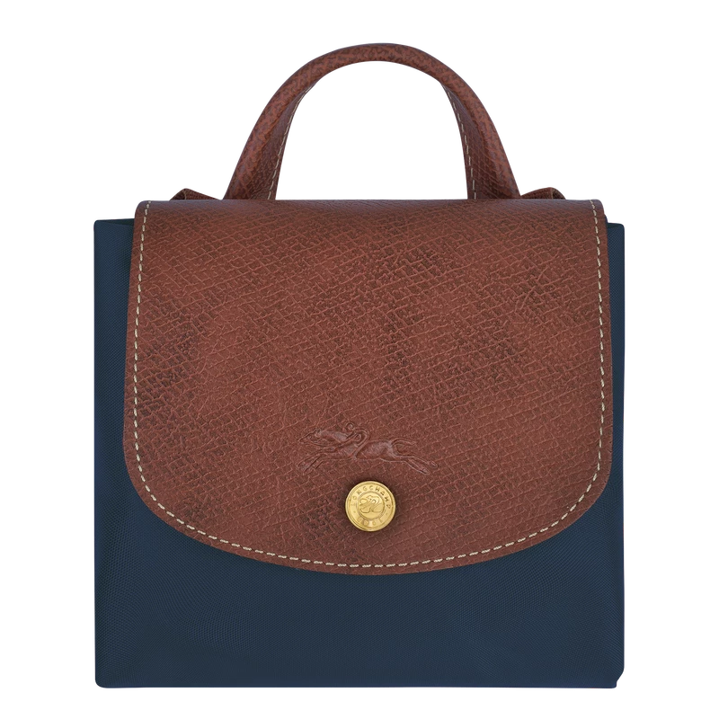 Longchamp Le Pliage Original Backpack Navy - Recycled Canvas - Image 5