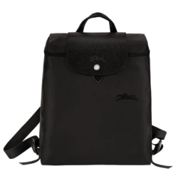 Longchamp Le Pliage Green Backpack Black - Recycled Canvas