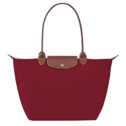 Longchamp Le Pliage Original L Tote Bag Red - Recycled Canvas