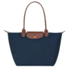 Longchamp Le Pliage Original L Tote Bag Navy - Recycled Canvas