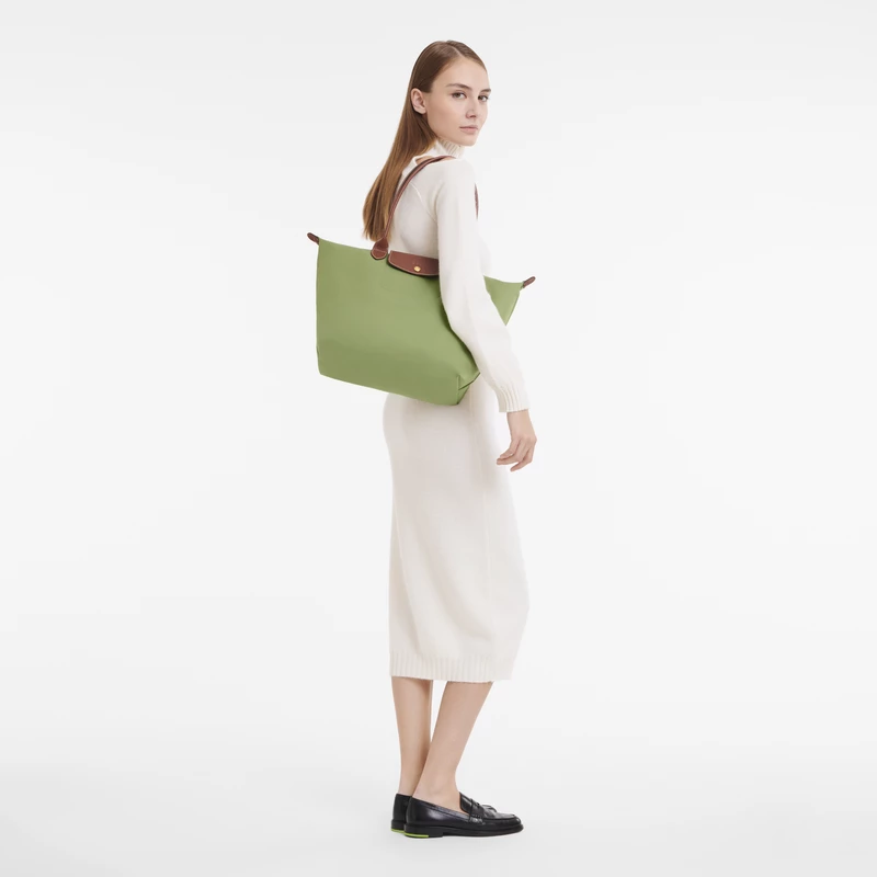 Longchamp Le Pliage Original L Tote Bag Lichen - Recycled Canvas - Image 2