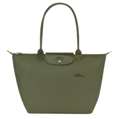 Longchamp Le Pliage Green L Tote Bag Forest - Recycled Canvas