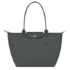 Longchamp Le Pliage Green L Tote Bag Graphite - Recycled Canvas