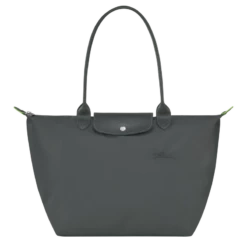 Longchamp Le Pliage Green L Tote Bag Graphite - Recycled Canvas