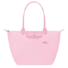 Longchamp Le Pliage Green L Tote Bag Pink - Recycled Canvas