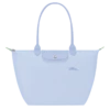 Longchamp Le Pliage Green L Tote Bag Sky Blue - Recycled Canvas