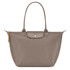 Longchamp Le Pliage City L Tote Bag Taupe - Canvas