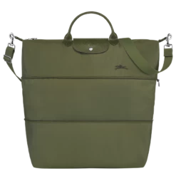 Longchamp Le Pliage Green Travel Bag Expandable Forest - Recycled Canvas